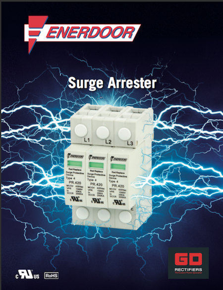 Enerdoor Surge Arresters by GD Rectifiers. Industry-leading surge protection devices brought to you by Enerdoor provide reliable protection for electrical equipment.