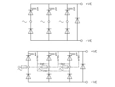 Three Phase Half Controlled Bridge Rectifier B6HKF by GD Rectifiers