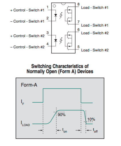 IXYS CPC2907B Power Relay Pin Configuration