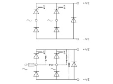 Single Phase Half Controlled Bridge Rectifier plus FWD B2HKF by GD Rectifiers