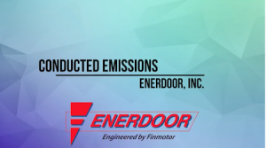 Geometric background with Enerdoor logo on top