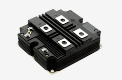 Dynex black IGBT module with silver, shiny hardware