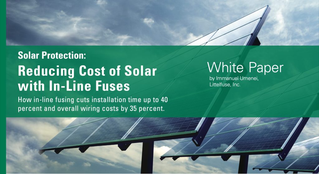 Littelfuse White Paper, solar in-line fuse image