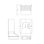 PS218/120BF 040013A Forced Air Cooled Heatsink