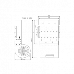 PS292/300BF 040027B-23 Forced Air Cooled Heatsink