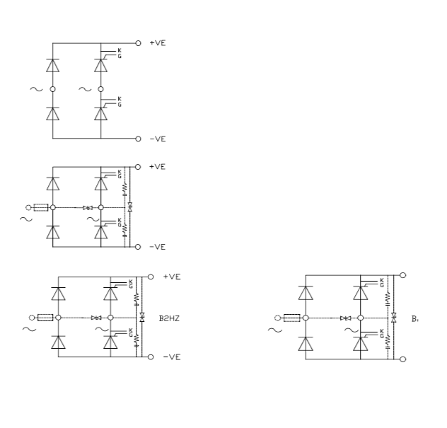 B2HZ 020985B2 Single Phase Half Controlled Bridge