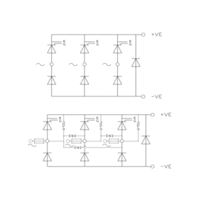 B6HKF 020043 Three Phase Half Controlled Bridge