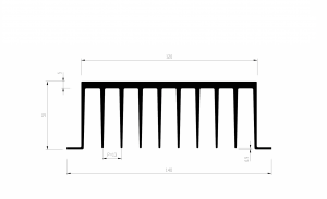 PS190 Heatsink by GD Rectifiers