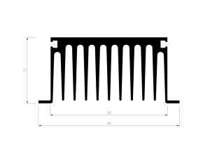 PS218 Heatsink by GD Rectifiers