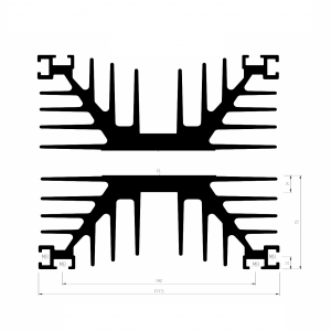 PS257 Heatsink by GD Rectifiers