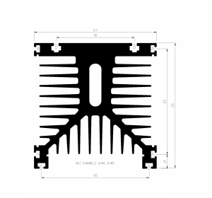 PS260 Heatsink by GD Rectifiers