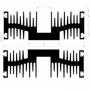 PS280 Heatsink by GD Rectifiers