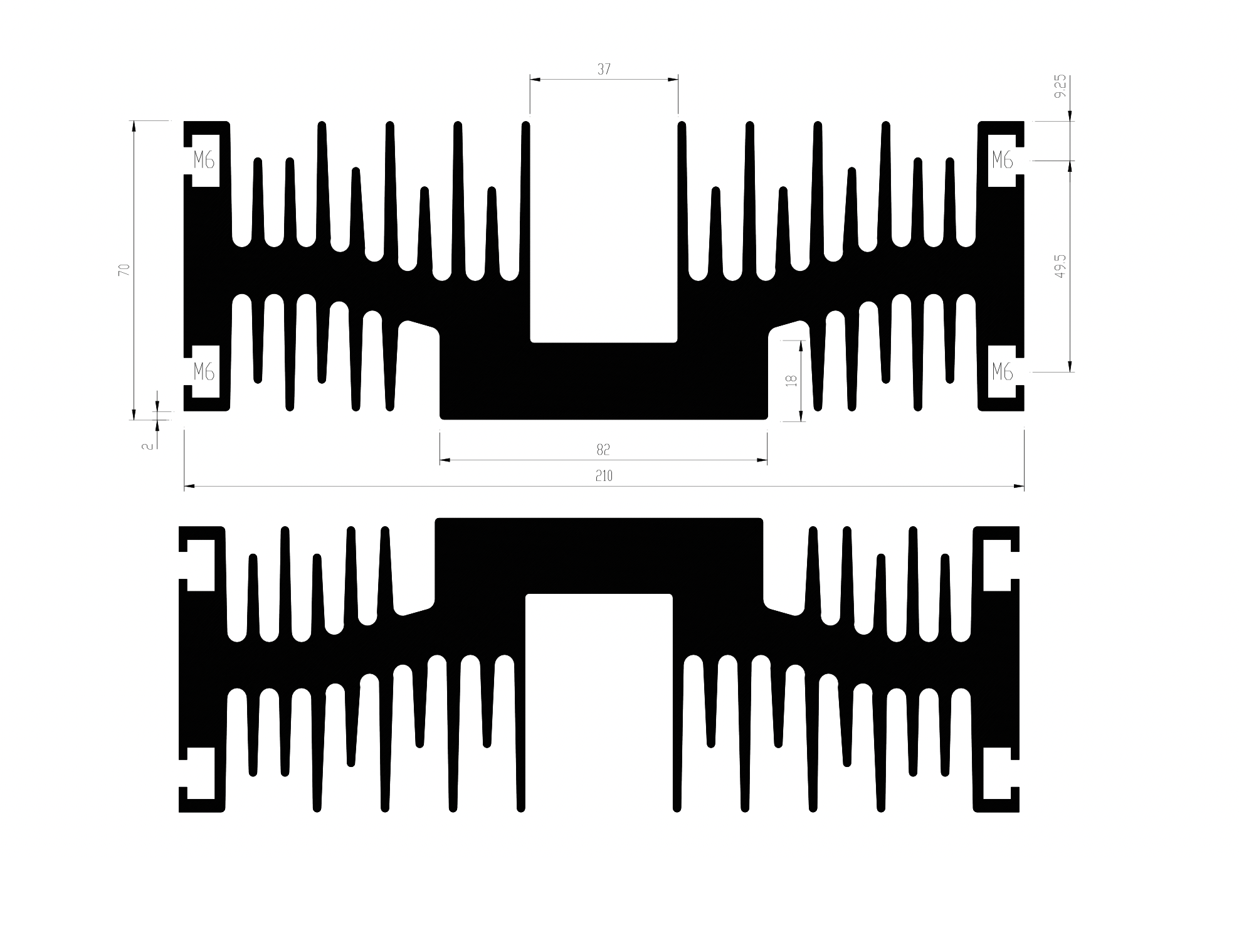 PS280 Heatsink by GD Rectifiers