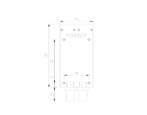 PSH20/2 Water Cooled Heatsink