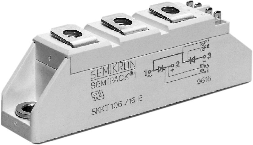 SKKH 27/16E Thyristor/Diode Module 1600V, 27A