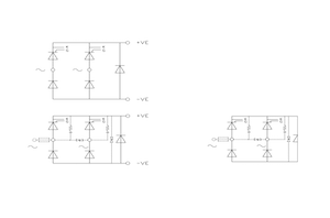 Three Phase Half Controlled Bridges (B6HKF - common cathode thyristors plus FWD)