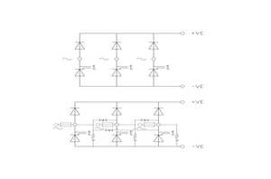 Three Phase Half Controlled Bridges