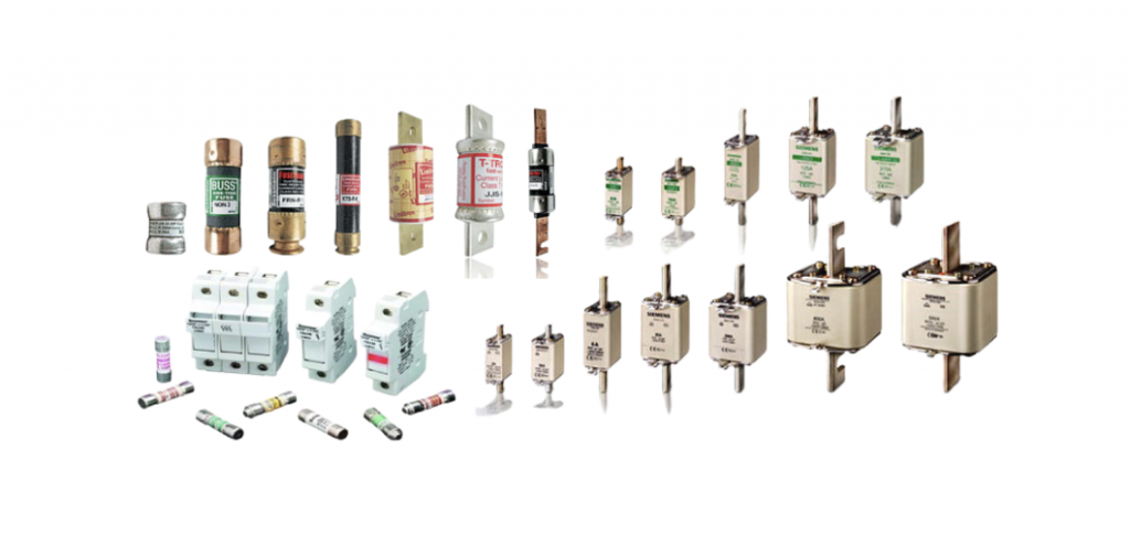 types of electrical fuses, fuses collage image by GD Rectifiers