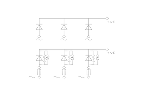 Star Uncontrolled Rectifiers (M3UK - common cathode diode)