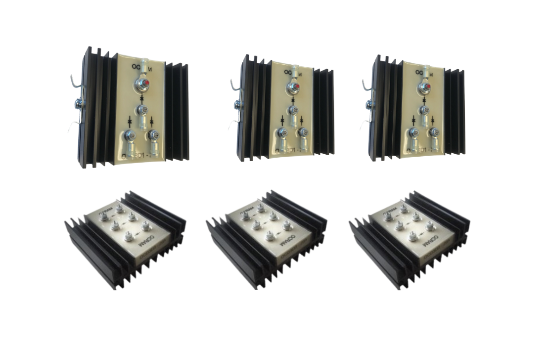 Photovoltaic Triple Diode Assembly image, 6 devices.
