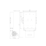 PS384C/400BF 040029C-23 Forced Air Cooled Heatsink
