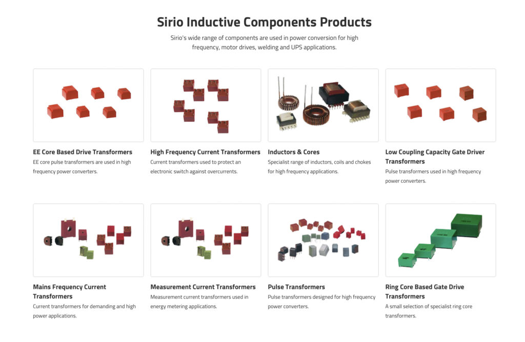 GD Rectifiers Sirio Distributor Blog, Sirio Inductive Components