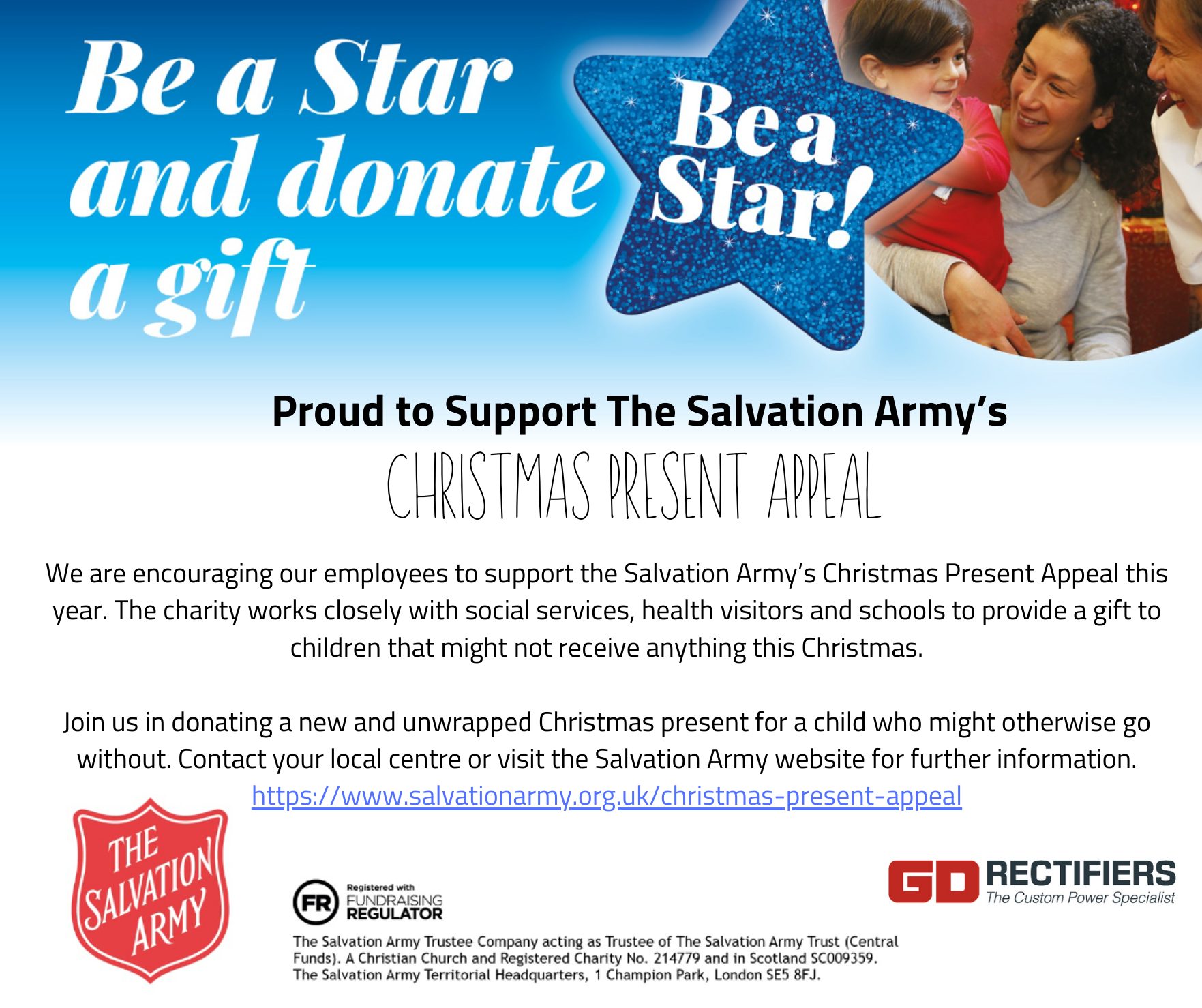 Salvation Army's Christmas Present Appeal