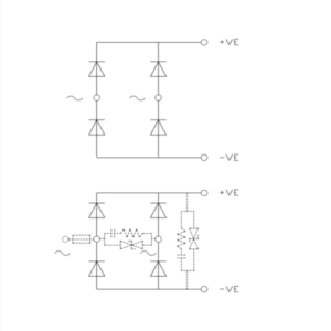 B2U 020256 Single Phase Diode Bridge