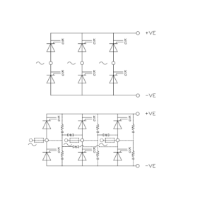 The B6C 020295 three phase fully controlled bridge is designed to convert AC to DC. Maximum repetitive peak forward and reverse blocking voltage 1600V
