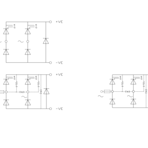 B2HKF 020420B3 Single Phase Half Controlled Bridge