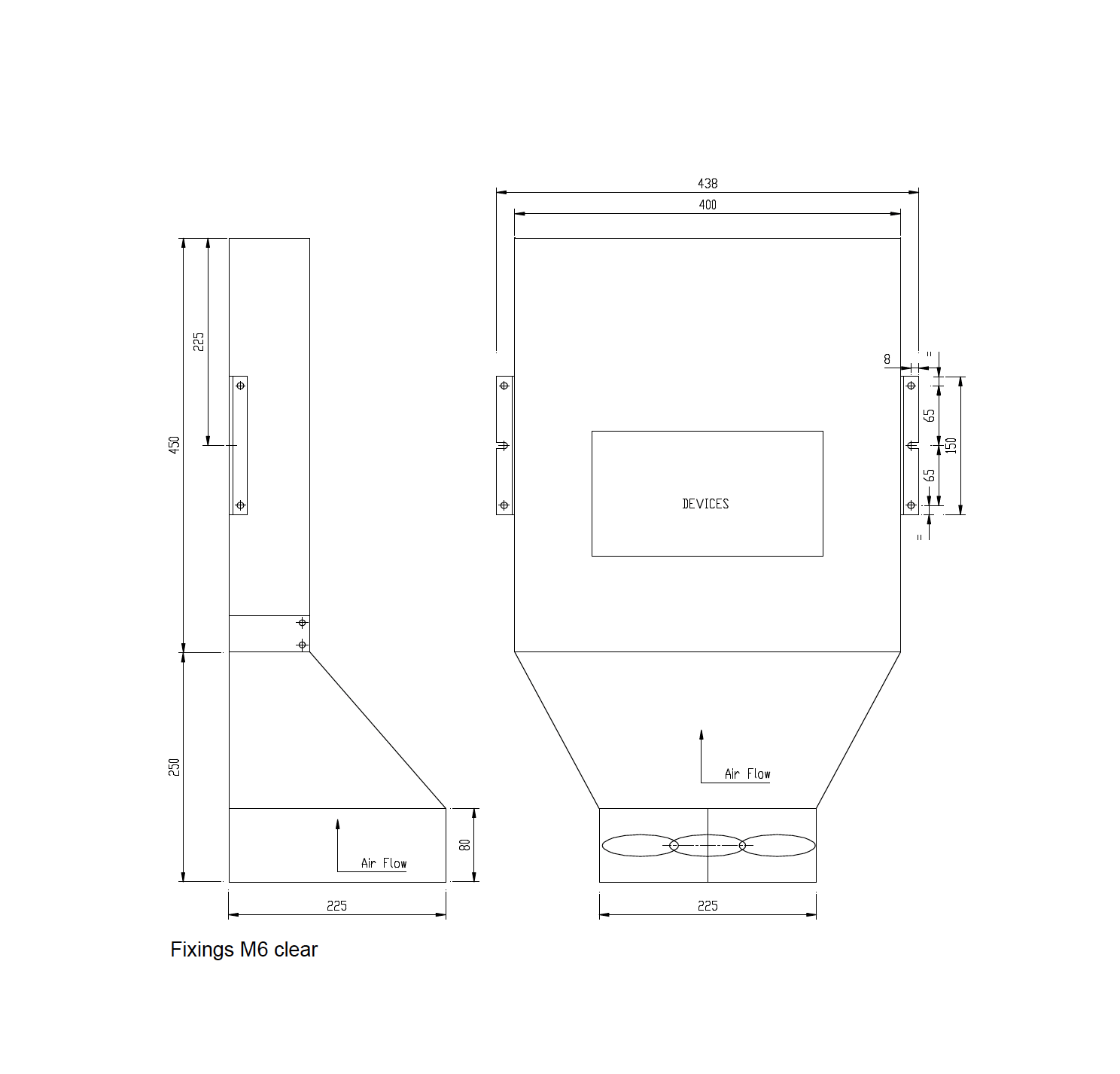 PS484C/450BF 040720C-11 Forced Air Cooled Heatsink
